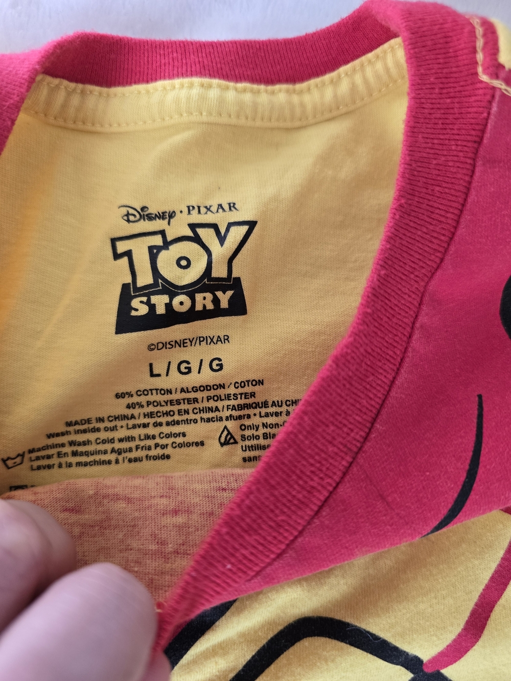💖=3/$20 Disney Pixar Toy Story Woody Costume T-Shirt & Shorts Set  YL - Picture 3 of 6